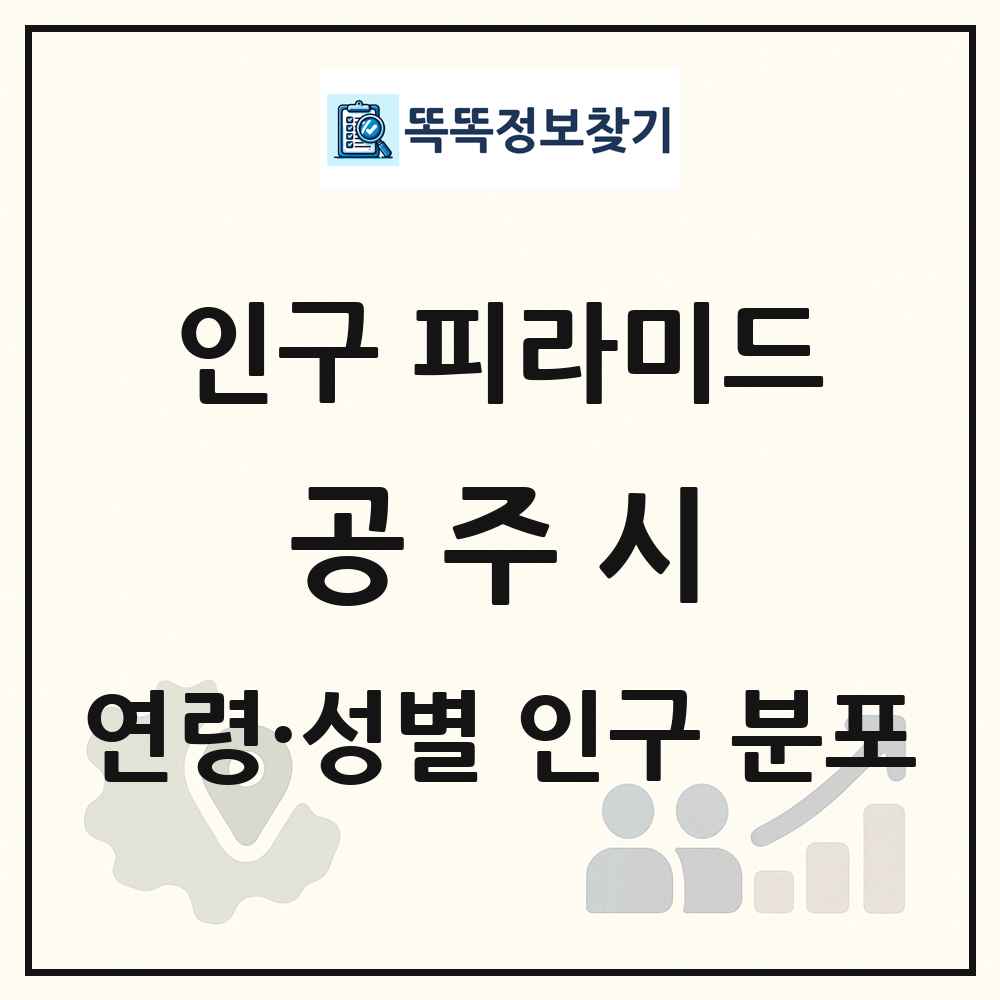 공주시 인구 피라미드 링크 그림